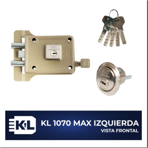 KL 1070 I MAX CERR. DE SOBREPONER DOBLE PASADOR