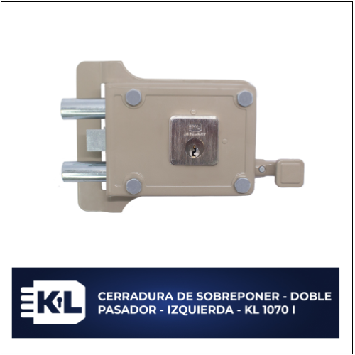 KL-1070-I CERR. DE SOBREPONER DOBLE PASADOR