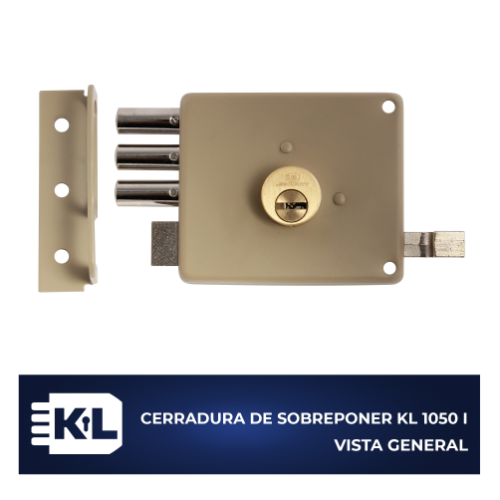 KL 1050 I CERR. DE SOBREPONER TRES BULONES